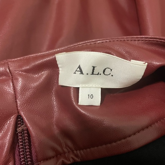 Cravesble Cranberry A.L.C.
Alexandria Faux Leather Cut-Out Dress - Picture 11 of 14